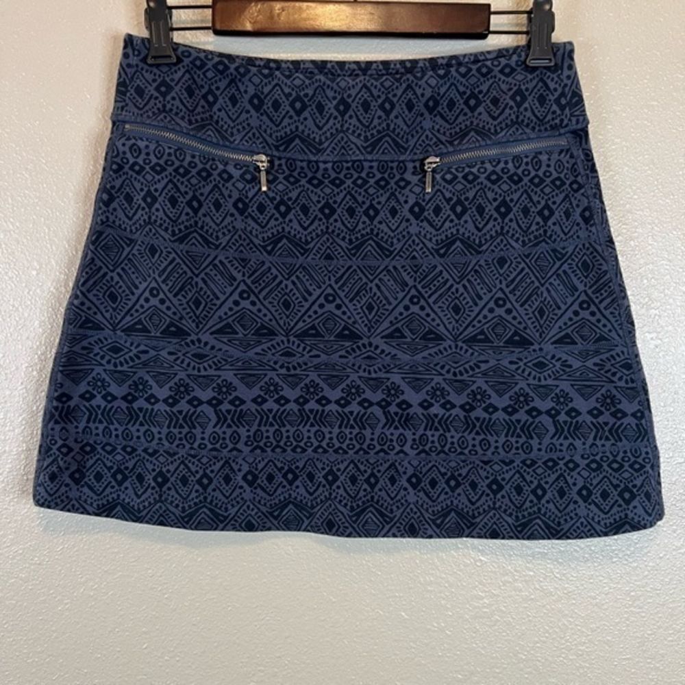Athleta Cassava Strata Tribal Printed Black/Grey Athletic‎ Skirt small